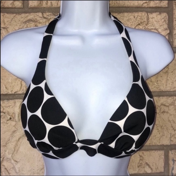 Victoria Secret Black & White Circle Polkadot Push Up Padded  Small - Picture 8 of 8